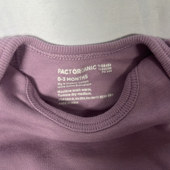 Set of 2 Pact Short Sleeve Bodysuits 0-3M - Picture 3 of 7